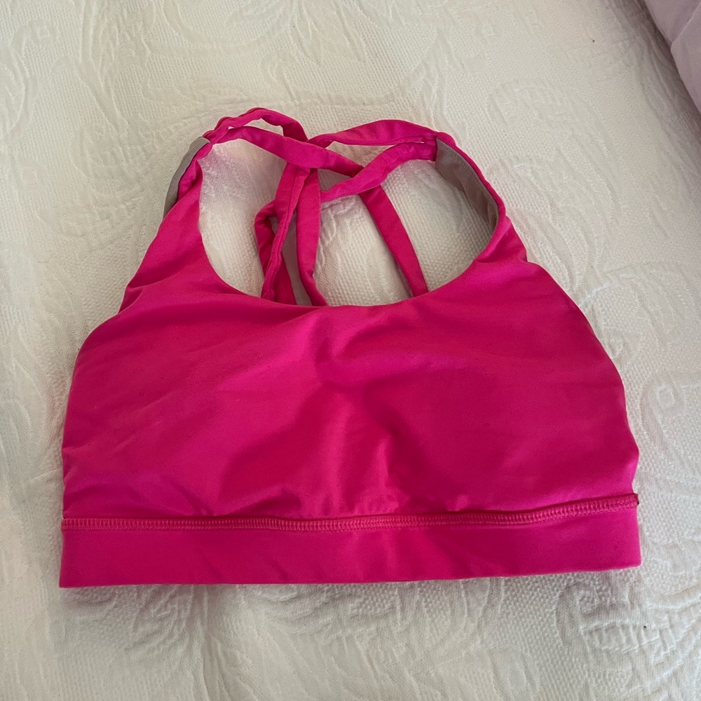 lululemon sonic pink energy bra